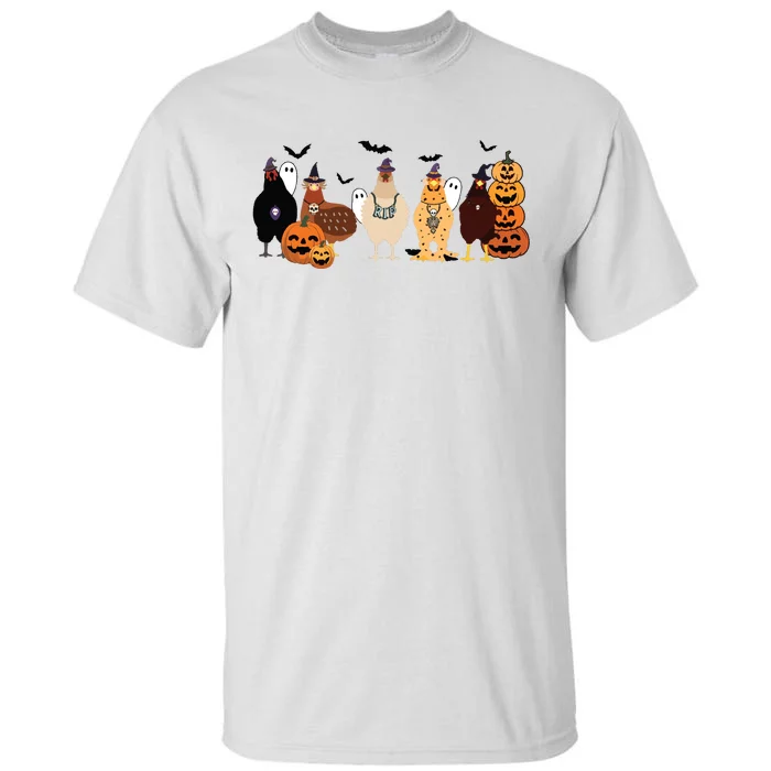 Cute Halloween Chicken Chicken Lover Halloween Gift Farmer Halloween Tall T-Shirt