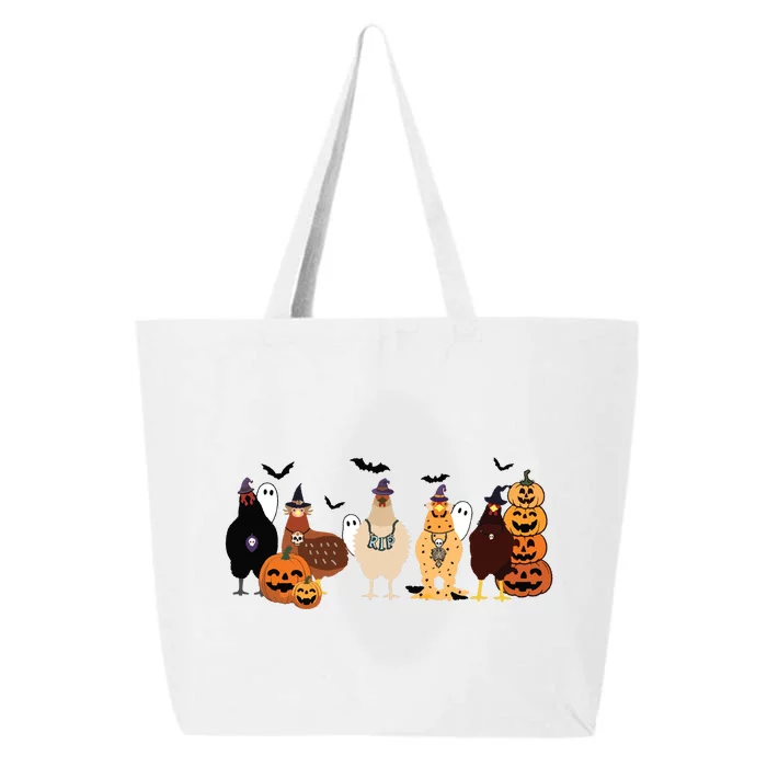 Cute Halloween Chicken Chicken Lover Halloween Gift Farmer Halloween 25L Jumbo Tote