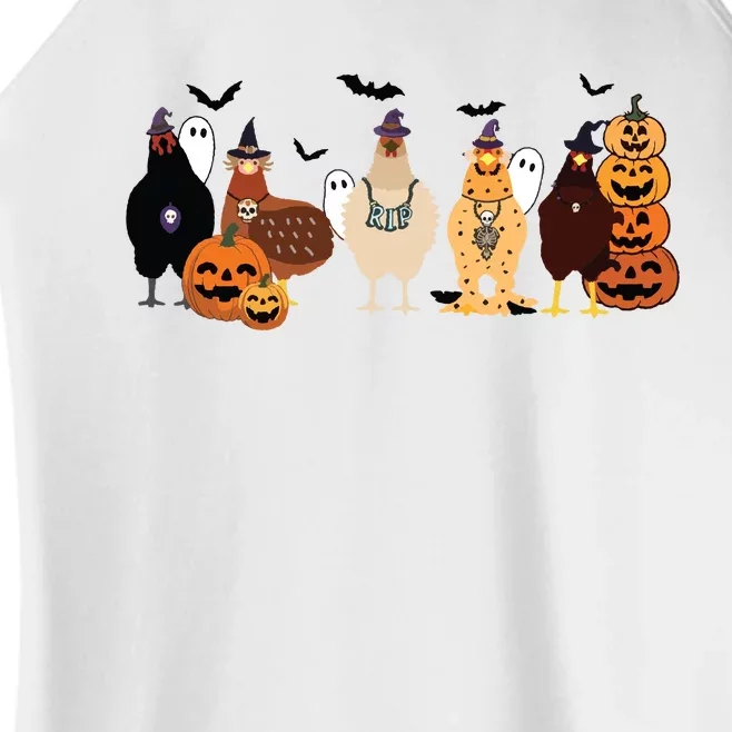 Cute Halloween Chicken Chicken Lover Halloween Gift Farmer Halloween Women’s Perfect Tri Rocker Tank