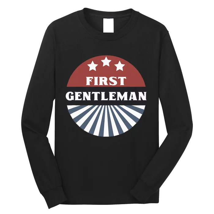 Couples Halloween Costume First Gentleman Long Sleeve Shirt