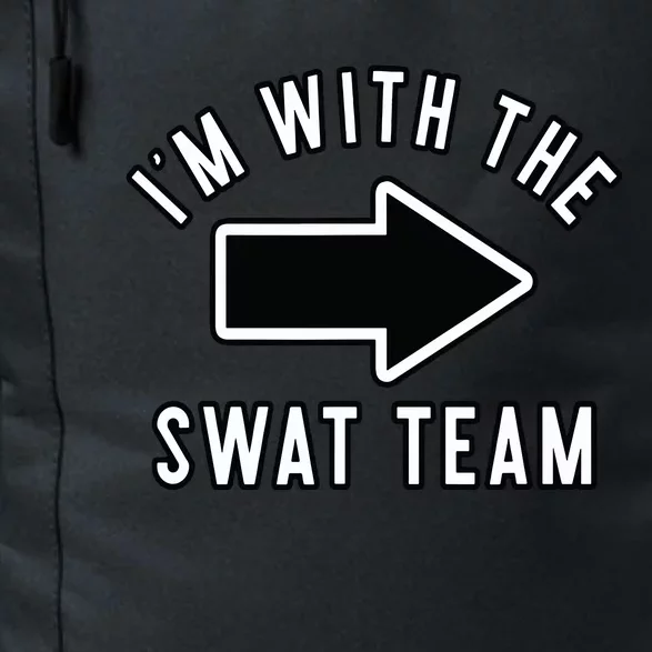 Couples Halloween Costume Shirts Im With The Swat Team Daily Commute Backpack