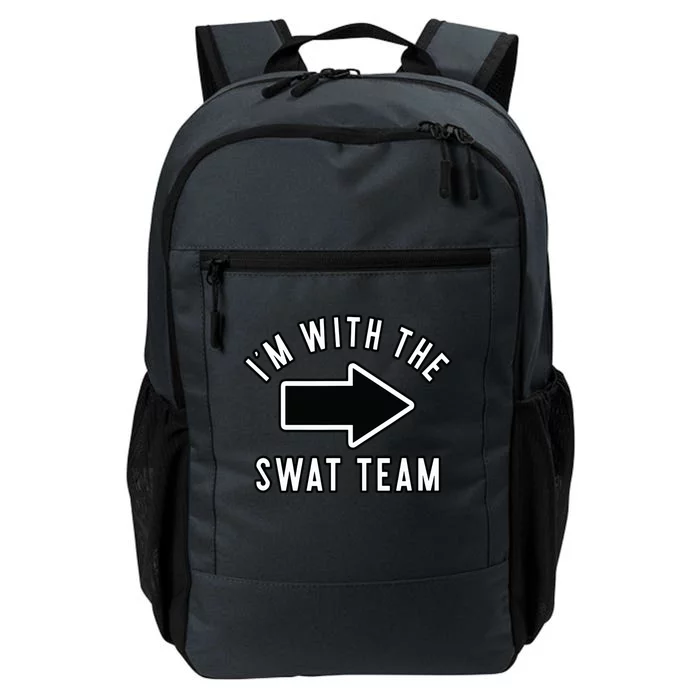 Couples Halloween Costume Shirts Im With The Swat Team Daily Commute Backpack