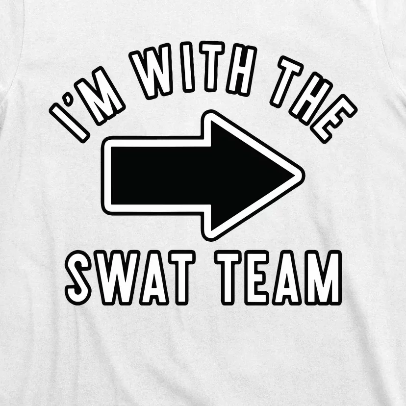 Couples Halloween Costume Shirts Im With The Swat Team T-Shirt