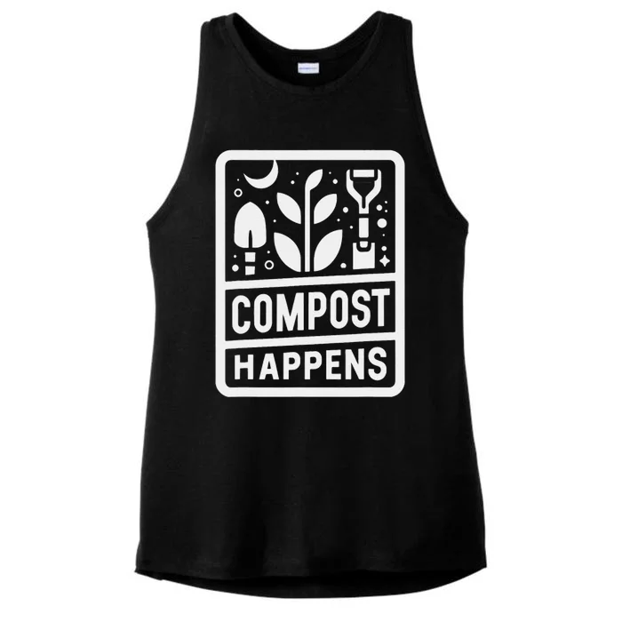 Compost Happens Ladies Tri-Blend Wicking Tank