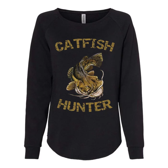 Catfish Hunter Catfish For Catfish Fisherman Womens California Wash Sweatshirt