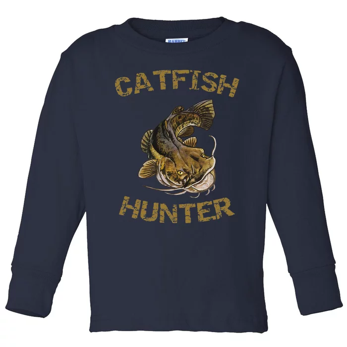 Catfish Hunter Catfish For Catfish Fisherman Toddler Long Sleeve Shirt