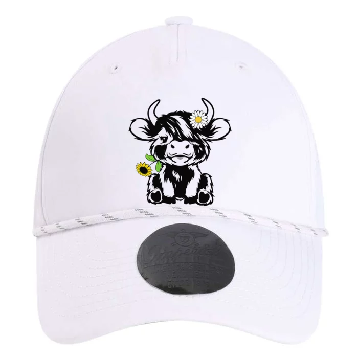 cute highland cow sunflower Performance The Dyno Cap