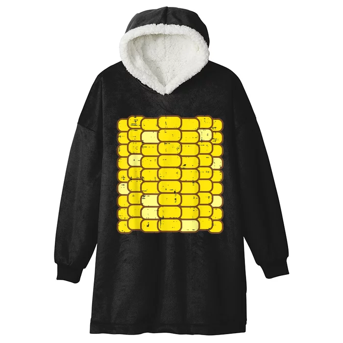 Corn Halloween Costume Funny Foodie Farmer Men Women Kids Hooded Wearable Blanket