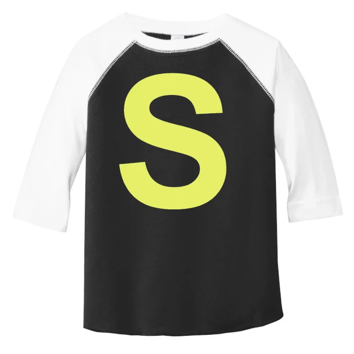 Chipmunk Halloween Carnival Group Costume Letter S Blu Toddler Fine Jersey T-Shirt