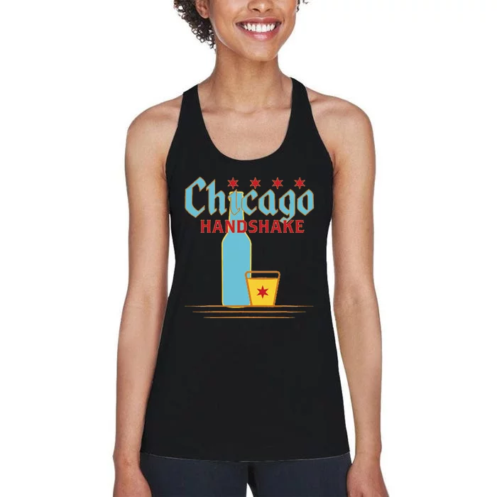 Chicago Handshake Women's Racerback Tank