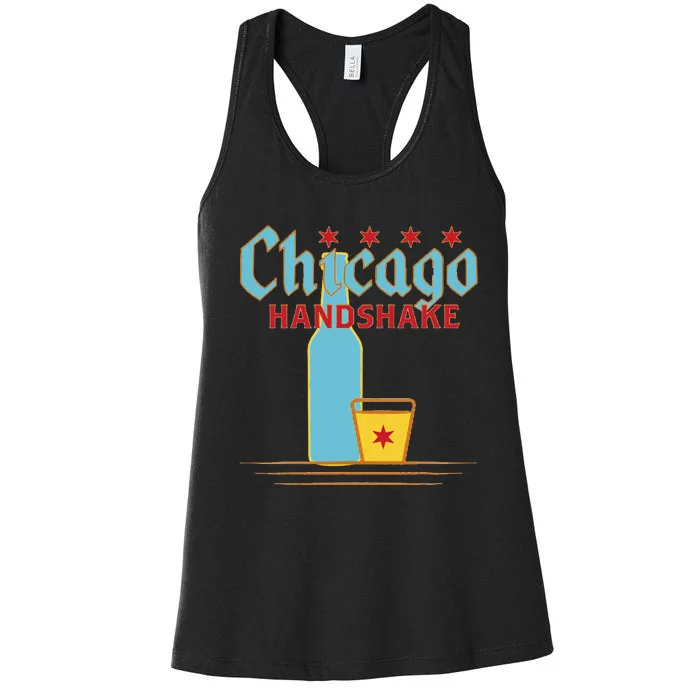 Chicago Handshake Women's Racerback Tank