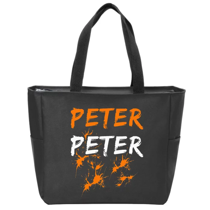 Couples Halloween Costume  Peter Pumpkin Eater Zip Tote Bag