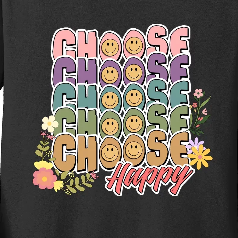 Choose Happy Kids Long Sleeve Shirt