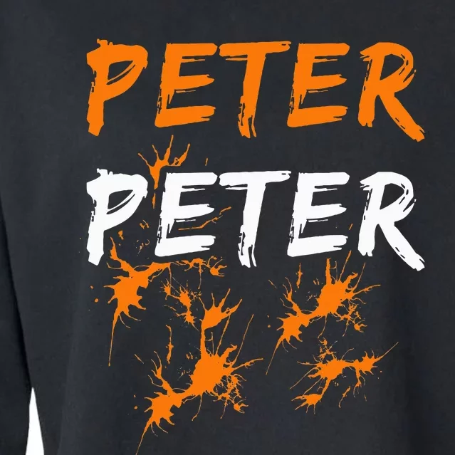 Couples Halloween Costume  Peter Pumpkin Eater Cropped Pullover Crew