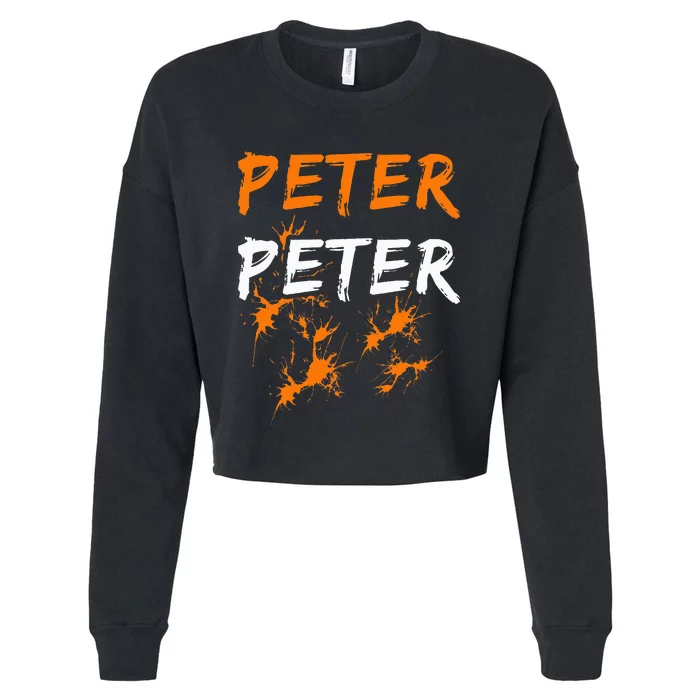 Couples Halloween Costume  Peter Pumpkin Eater Cropped Pullover Crew