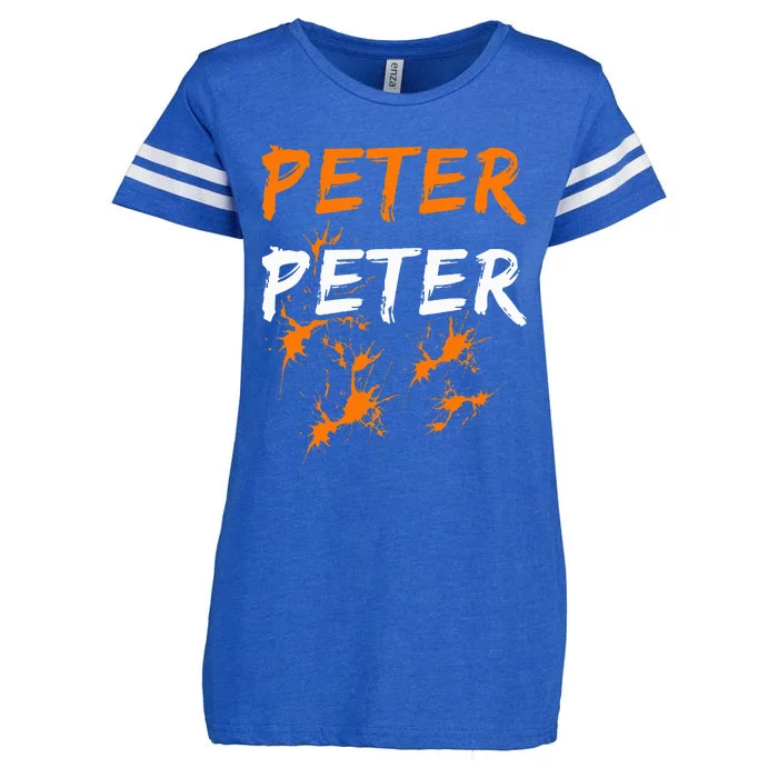 Couples Halloween Costume  Peter Pumpkin Eater Enza Ladies Jersey Football T-Shirt