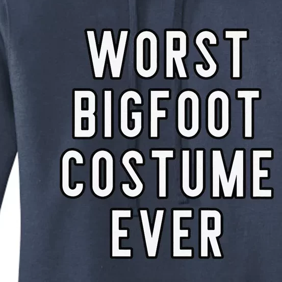 Couples Halloween Costume Worst Bigfoot Costume Ever Women's Pullover Hoodie