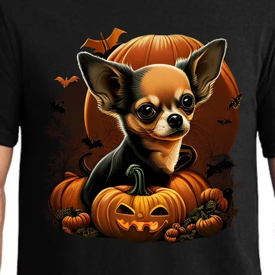 Chihuahua Halloween Costume Scary Pumpkin Witch Ghost Dog Great Gift Pajama Set