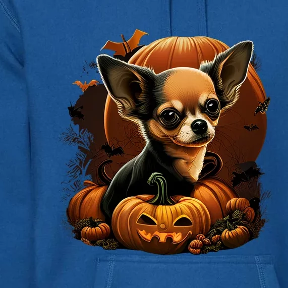 Chihuahua Halloween Costume Scary Pumpkin Witch Ghost Dog Great Gift Premium Hoodie