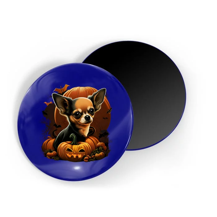 Chihuahua Halloween Costume Scary Pumpkin Witch Ghost Dog Great Gift Magnet