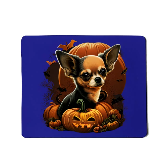 Chihuahua Halloween Costume Scary Pumpkin Witch Ghost Dog Great Gift Mousepad