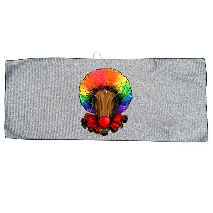 Clown Horse Carnival Circus Staff Farmer Horse Lover Cow Cool Gift Large Microfiber Waffle Golf Towel