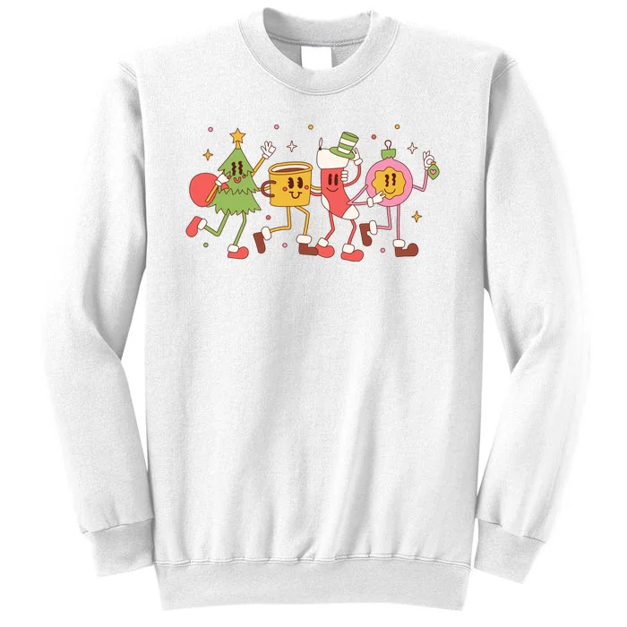 Christmas Holiday Celebration Retro Sweatshirt