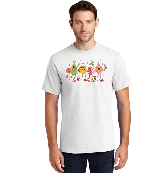 Christmas Holiday Celebration Retro Tall T-Shirt