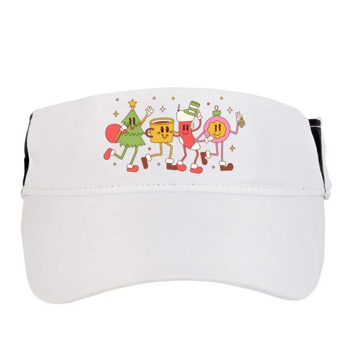 Christmas Holiday Celebration Retro Adult Drive Performance Visor