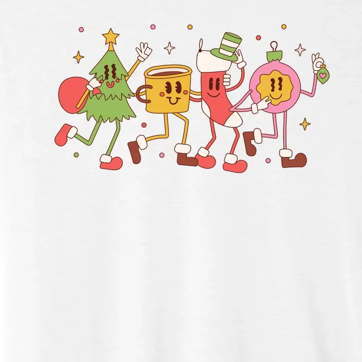 Christmas Holiday Celebration Retro ChromaSoft Performance T-Shirt