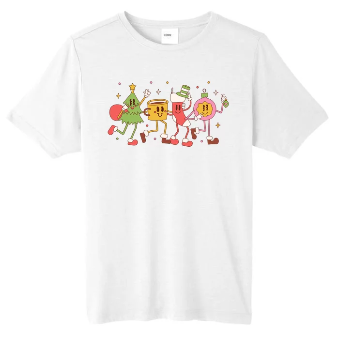 Christmas Holiday Celebration Retro ChromaSoft Performance T-Shirt