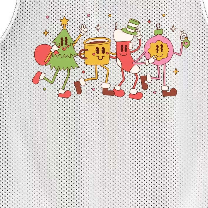 Christmas Holiday Celebration Retro Mesh Reversible Basketball Jersey Tank