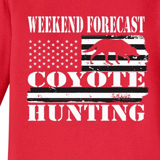 Coyote Hunting Baby Long Sleeve Bodysuit