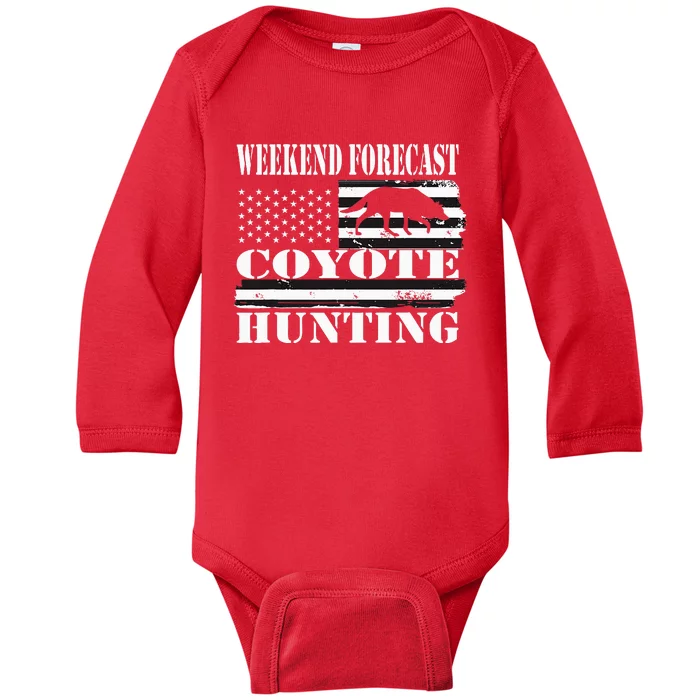 Coyote Hunting Baby Long Sleeve Bodysuit