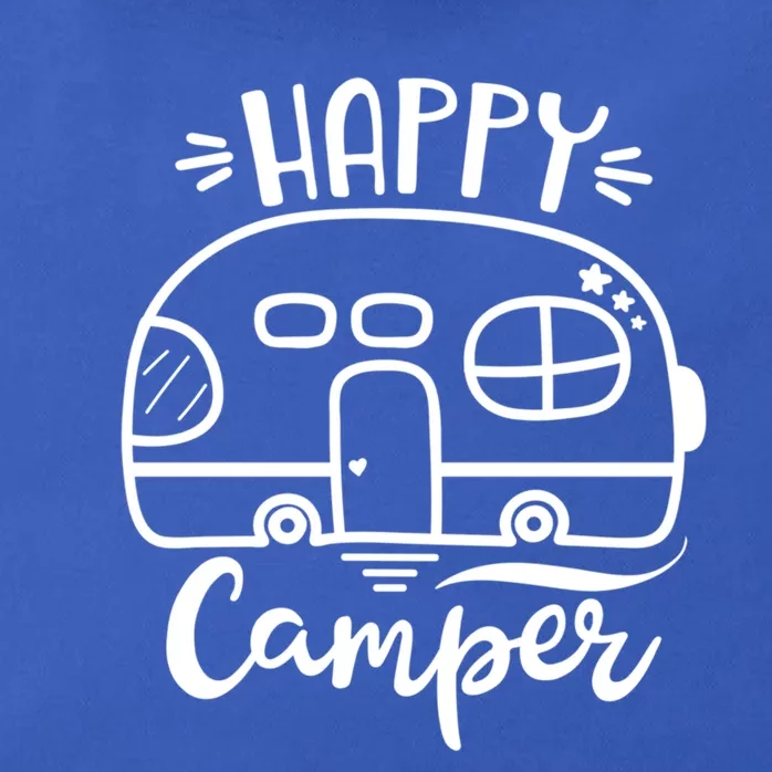 Cute Happy Camper Graphics Or Cute Gift Zip Tote Bag