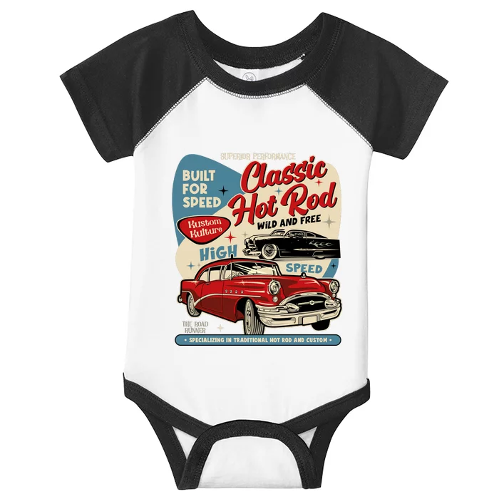 Classic Hotrod Infant Baby Jersey Bodysuit