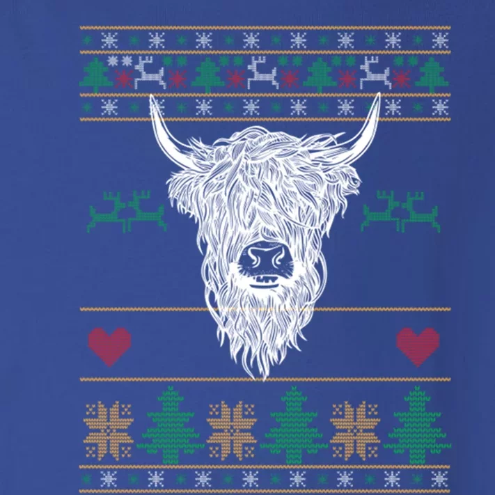 Cool Highland Cow Ugly Christmas Sweater Funny Animal Lover Meaningful Gift Toddler Long Sleeve Shirt