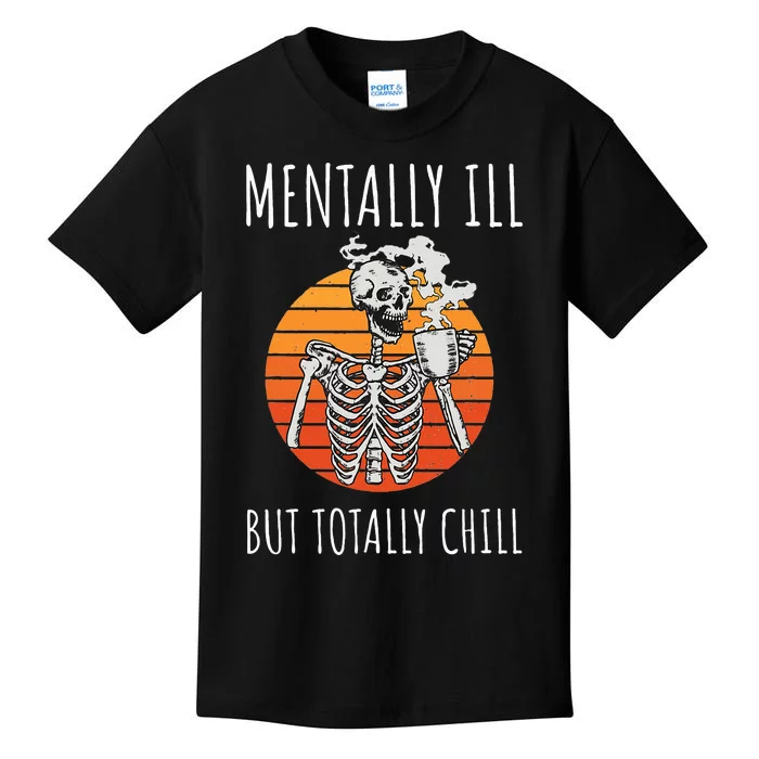 Chill Halloween Costume Skeleton Embrace Your Inner Quirk Kids T-Shirt