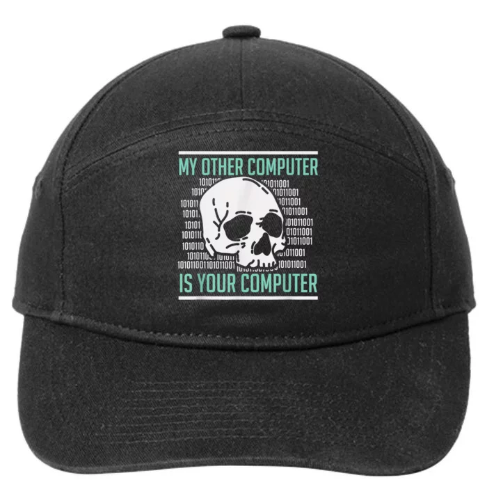 Cyber Hacker, Computer Security Expert, Cybersecurity 7-Panel Snapback Hat