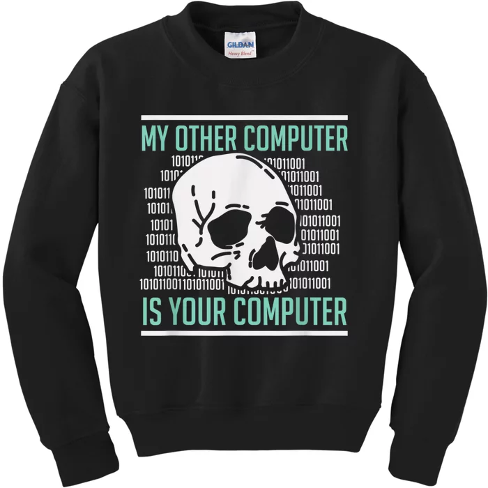 Cyber Hacker, Computer Security Expert, Cybersecurity Kids Sweatshirt