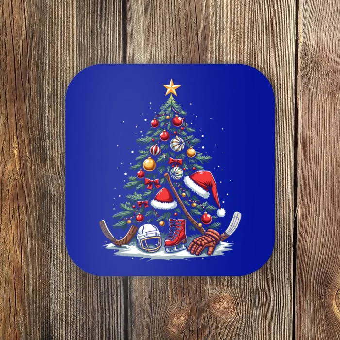 Christmas Hockey Cool Gift Coaster