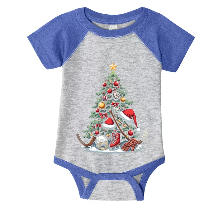 Christmas Hockey Cool Gift Infant Baby Jersey Bodysuit