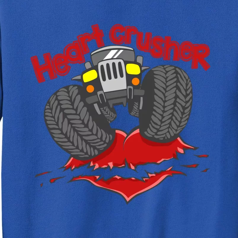 Cute Heart Crusher 4x4 Offgreat Giftroad Truck 4wd Gift Tall Sweatshirt