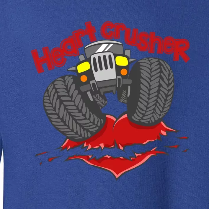 Cute Heart Crusher 4x4 Offgreat Giftroad Truck 4wd Gift Toddler Sweatshirt