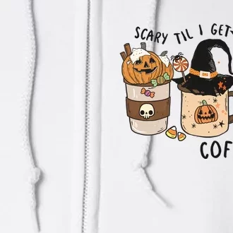 Coffee Halloween Full Zip Hoodie