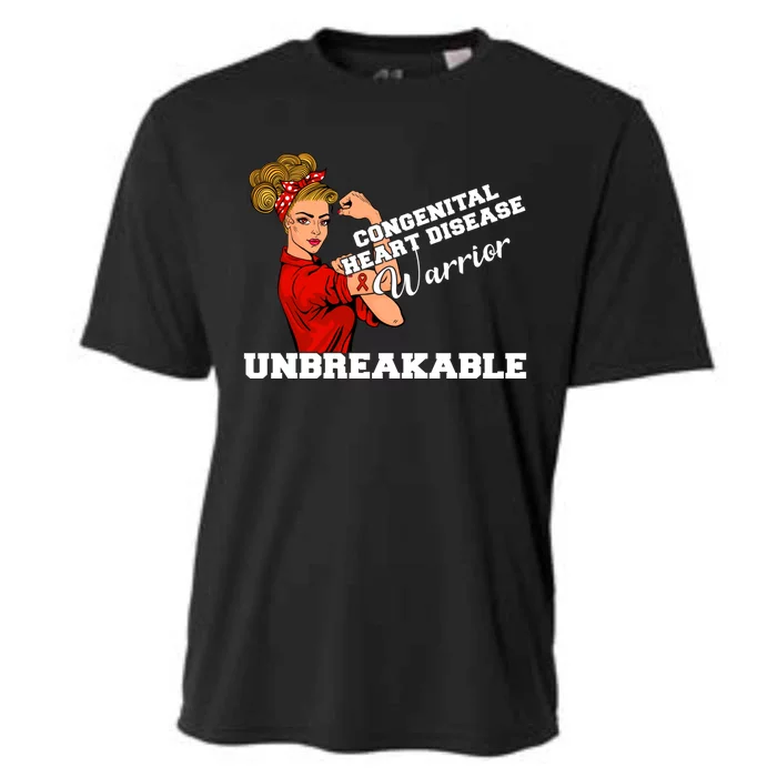 Congenital Heart Disease Warrior Unbreakable Wear Red Day Gift Cooling Performance Crew T-Shirt