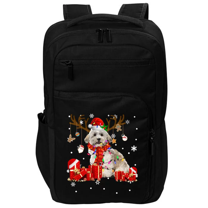 Christmas Havanese Dog Lover Reindeer Santa Havanese Funny Gift Impact Tech Backpack