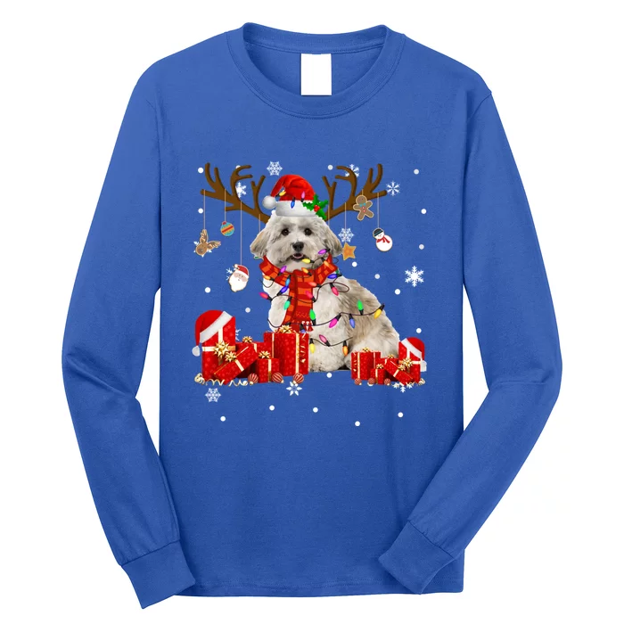 Christmas Havanese Dog Lover Reindeer Santa Havanese Funny Gift Long Sleeve Shirt