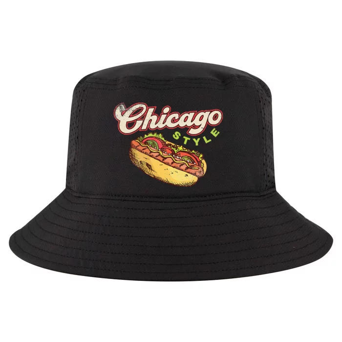 Chicago Hot Dog Hotdog Tourist Summer Souvenir Travel Cool Comfort Performance Bucket Hat