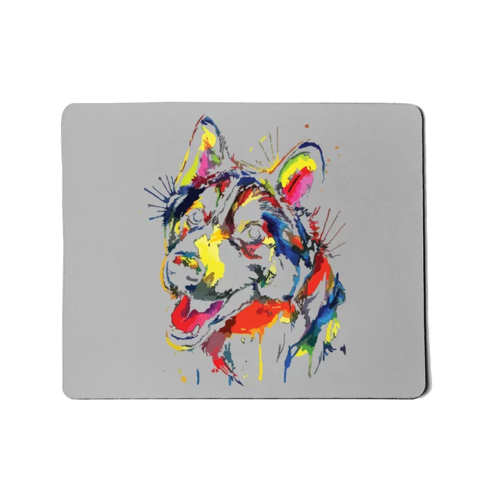 Colorful Husky Dog Lover Dad Mom Boy Girl Funny Mousepad